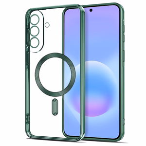 Tech-Protect MagFlex MagSafe maciņš priekš Samsung Galaxy A37 5G - caurspīdīgi zaļš