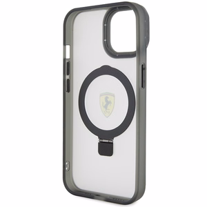 Ferrari gredzena statīva 2023 kolekcijas magnētiskais viedtālruņa apvalks iPhone 15 Plus / 14 Plus - caurspīdīgs