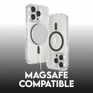 CARE Flagship case with Black MagSafe iPhone 16 Pro, Transparent