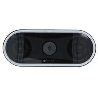 FORCELL F-ENERGY Ellipse bezvadu lādētājs 3in1 saderīgs ar Apple Qi QC 15W melns