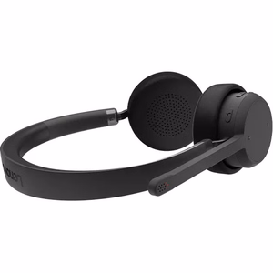 Lenovo 4XD1Q30302 bezvadu austiņas ar mikrofonu, ar stīpu, zvaniem/mūzikai, Bluetooth, melnas