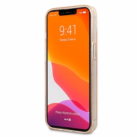 Karl Lagerfeld Glitter Karl's & Choupette Head apvalks iPhone 13 mini - zelts