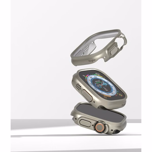 Ringke Slim 2-pack Case for Apple Watch Ultra 1/2 (49mm) - Clear & Titanium