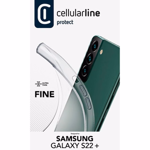 Cellularline Fine vāciņš ierīcei Samsung Galaxy S22+, caurspīdīgs