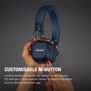 Wireless headphones Marshall Major V On-Ear Bluetooth midnight zils