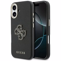 GUESS korpuss priekš IPHONE 17 GUHCP17S5PS4RGGK (PU FW Resin Logo) melns