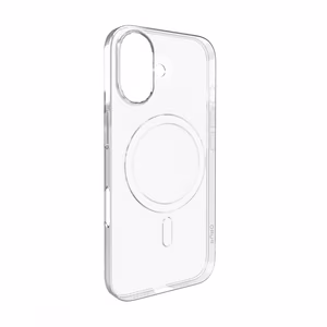 Puro 03 Mag magnētiskais silikona viedtālruņa apvalks iPhone 16 - caurspīdīgs