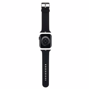 Karl Lagerfeld 3D Rubber Choupette Heads siksniņa melna priekš Apple Watch 38/40/41mm