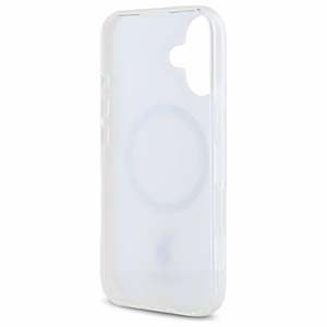 Viedtālruņa apvalks US Polo IML Ring MagSafe iPhone 16 - balts