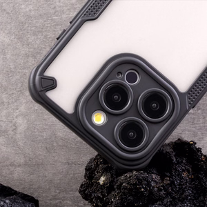 Defender Matēts maciņš for iPhone 16 Pro Max 6,9" melns