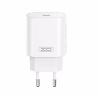 XO sienas lādētājs CE25 PD 25W 1x USB-C balts + kabelis USB-C - USB-C