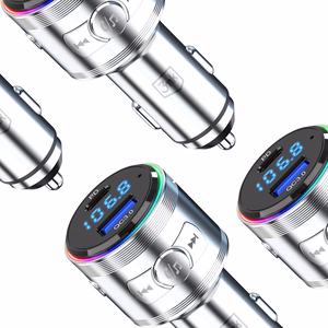 3mk Hyper automašīnas FM raidītājs ar uzlādi, 48 W, QC/PD/PPS, USB 1C1A, sudraba krāsā