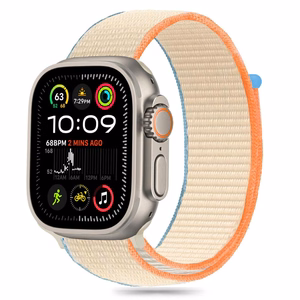 Tech-Protect нейлоновый Ремешок для Apple Watch 6 / 7 / 8 / 9 / 10 / SE / Ultra 1 / 2 (44 / 45 / 46 / 49 MM) - бежевый