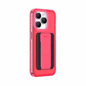 Amazing Thing Titan Pro Neon Mag maciņa apvalks 10FT IP156.7PTWPN Iphone 15 Pro Max rozā ar statīvu
