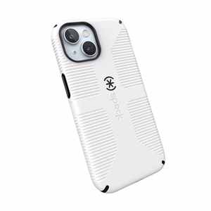 Speck Candyshell Grip MagSafe - iPhone 17e / 16e / 15 / 14 / 13 maciņš (balts / melns)