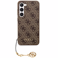 Guess 4G Charms Collection viedtālruņa apvalks Samsung Galaxy A35 - brūns