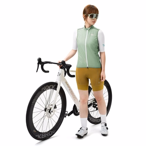 Rockbros MJ008 TVI vēja necaurlaidīga sieviešu velo veste, M izmērs, zaļa