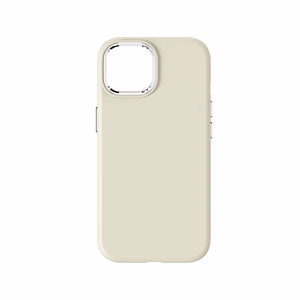 Maciņš priekš iPhone 15 Forcell F-Protect Frame Premium saderīgs ar Magsafe antīki balts