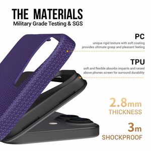 Чехол Perfectionists Triangle Mag для iPhone 15 фиолетовый