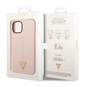 Guess GUHCP14MSLTGP iPhone 14 Plus 6.7 "rozā/rozā cietais apvalks Silicone Triangle