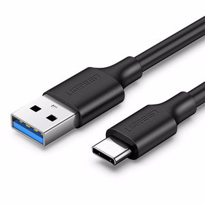 Ugreen US184 20882 USB-A 3.0 / USB-C 3A kabelis 1m - melns