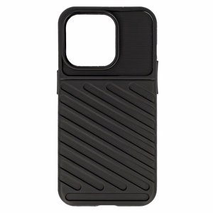 Thunder viedtālruņa apvalks iPhone 14 Pro Max melns
