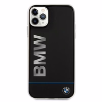 BMW Signature drukāts logotips iPhone apvalks iPhone 11 Pro - melns