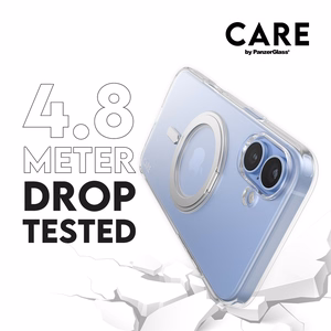 CARE by PanzerGlass Funkcionālais viedtālruņa apvalks ar statīvu iPhone 16 Plus 6.7" sudraba/sudraba Magnētiskais 1327