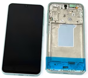 LCD screen Samsung A266 A26 5G ar touch screen un frame Piparmētru original (service pack)