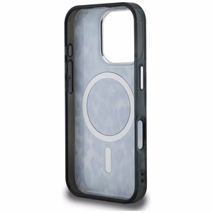 Karl Lagerfeld IML Leopard Pattern MagSafe macins iPhone 16 Pro - melns