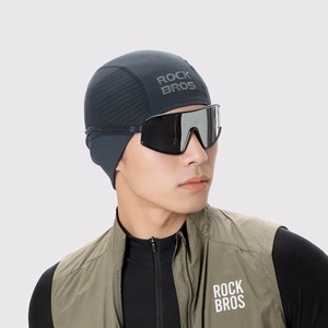 Rockbros LF25956 bezšuvju adīta riteņbraukšanas cepure – melna