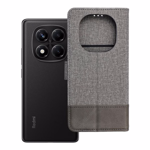 GOMMA grāmatas tipa viedtālruņa apvalks Xiaomi Redmi Note 14 PRO 4G pelēks