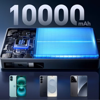 Joyroom JR-PR1 10000mAh 22.5W portatīvais lādētājs ar iebūvētu izvelkamu USB-C kabeli - melna