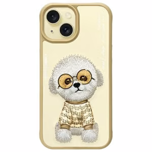 Nimmy Glasses Cool iPhone 15 apvalks – beige