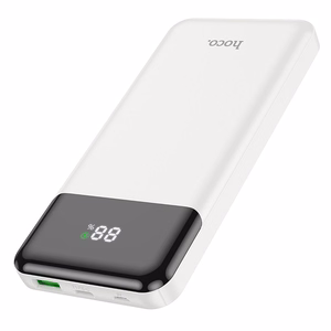 Portatīvais lādētājs (m) Hoco 10000 mAh QC3.0 PD 3A 20W J102 balts
