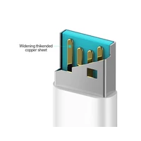 BWOO kabelis USB - Lightning 1m 3A balts X172L