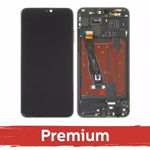 LCD ekrāns saderīgs ar Huawei Honor 8X ar rāmi / melns / OEM