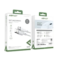 Acefast USB kabelis - USB Type C 1.2m, 3A balts (C2-04 balts)