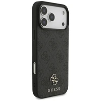 Guess 4G Small Classic Logo MagSafe futrālis iPhone 17 Pro Max - melns