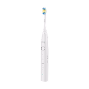 TEESA SONIC 2 skaņas zobu birste, balta, 5 režīmi, ceļojumu futrālis, USB-C