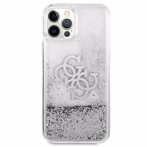 Guess GUHCP12LLG4GSI iPhone 12 Pro Max 6.7" silver/silver hardcase 4G Big Liquid Glitter
