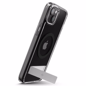 Spigen Ultra Hybrid S Magnētiskais viedtālruņa apvalks ar statīvu iPhone 15 Plus - Melns