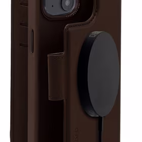 Decoded Noņemams ādas maksts apvalks ar MagSafe un atloku iPhone 14 Plus - brūna