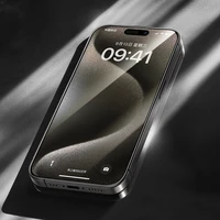 Benks Rūdīts stikls Arc Shield Pilna Pārklājums (GA61) Iphone 15 Pro melns