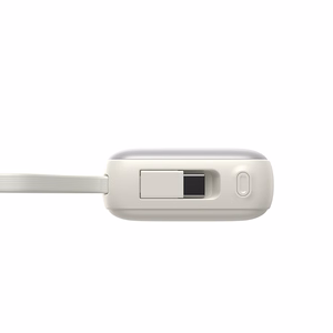 Joyroom JR-PBF27 10000mAh 22.5W внешний аккумулятор со встроенными кабелями USB-C и Lightning - Белый