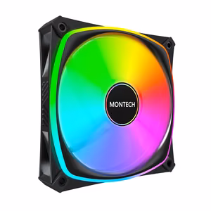 Korpusa ventilators 120mm Montech AX120 Pro melns 3gab