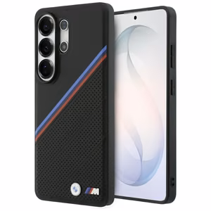 BMW Tricolor Metal Logo MagSafe Maciņš for Samsung Galaxy S26 Ultra - melns