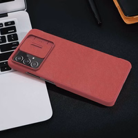 Nillkin Qin ādas viedtālruņa apvalks Samsung Galaxy A73 brūns