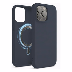 Maciņš "TM MagSafe Silicone" iPhone 14 / Vētras zils /