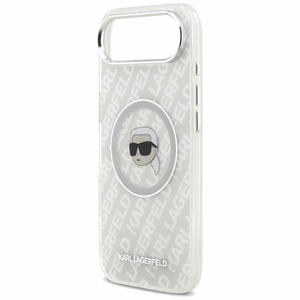 Karl Lagerfeld IML Karl Head Logo Magnētiskais iPhone Air apvalks - pelēks